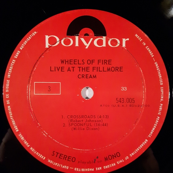Cream - Wheels Of Fire - Vinyl 2 LP Record - Picture 6 of 7